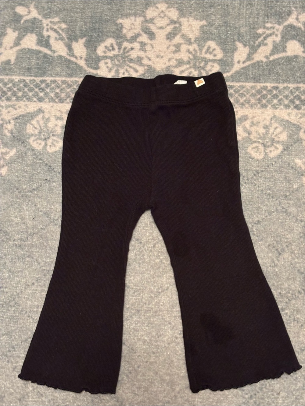 GAP Black & Pink 2 Pack Toddler Ribbed Flare Leggings